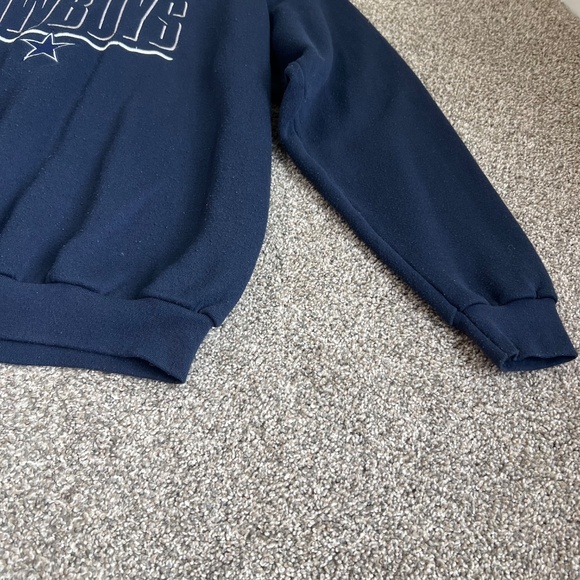 Dallas Cowboys Vintage Embroidered Blue Crewneck Sweatshirt Made in USA, Size XL - Picture 5 of 6